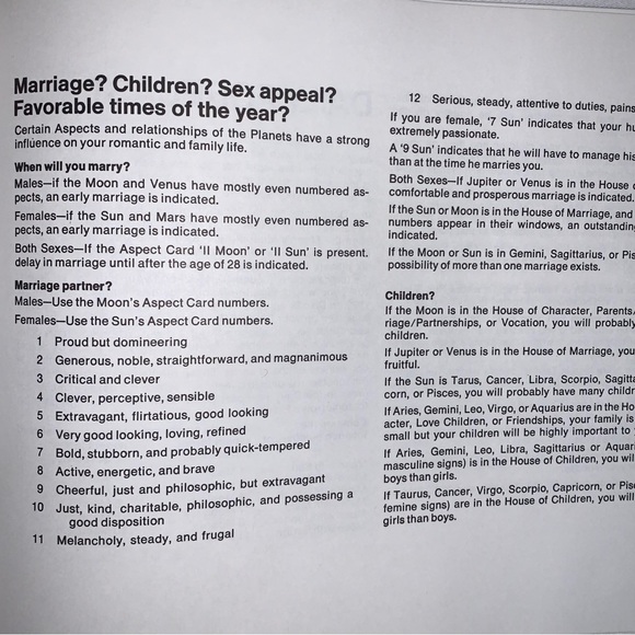 *ULTRA RARE* Vintage Aquarius Horoscope Kitsch Home Computer Astrology Kit 1970s - Picture 6 of 10